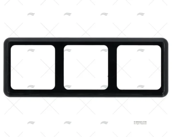 marco-3-elementos-negro-interruptores-imnasa-ref-64000039.webp MARCO 3 ELEMENTOS NEGRO
