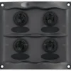 PANEL 4 POS 12V 20A NEGRO 107mm BEP