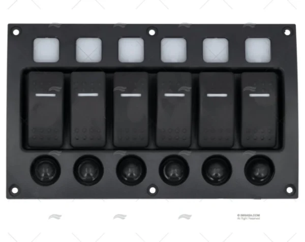 PANEL 6 INTERRUPTORES 114x191x75