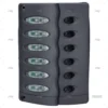 PANEL 6 POS 12V 20A GRIS 158x112mm BEP