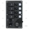 PANEL INT. 4P 12/24V 114x191x75mm USB+VL