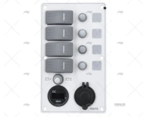 PANEL INT. 4P 12/24V 114x191x75mm USB+VL