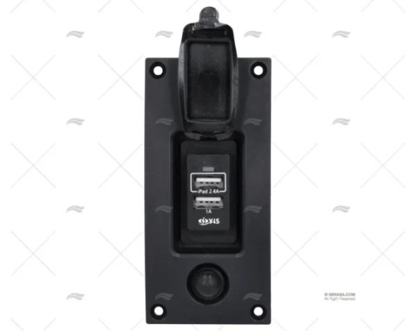 PANEL TOMA DOBLE USB 114x58x56