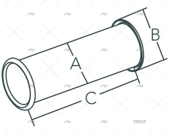 PASACASCO INOX SS 304 DIAM 25mm MARINE TOWN
