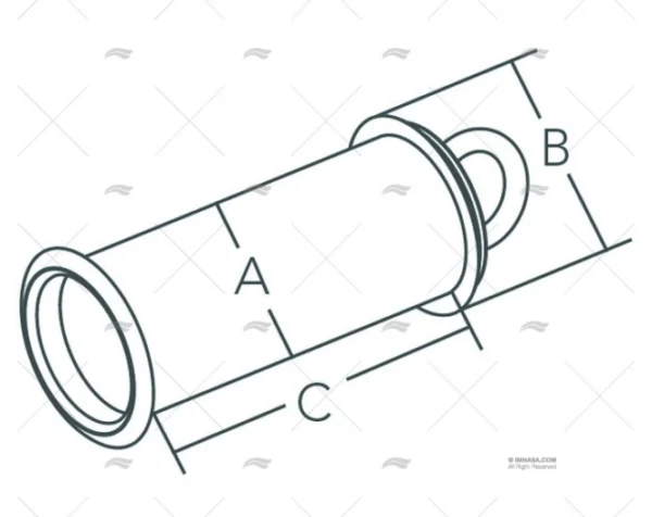 PASACASCO INOX SS 304 DIAM 51mm MARINE TOWN