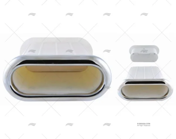 PASACASCO OVALADO C/VALVULA INOX 316 MARINE TOWN