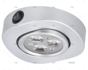 PLAFON IP66 LED 12-24V 1.5W C/ INT GRIS