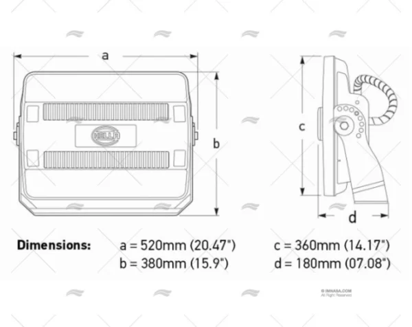 PROYECTOR LED HEAVY DUTY 24/48V