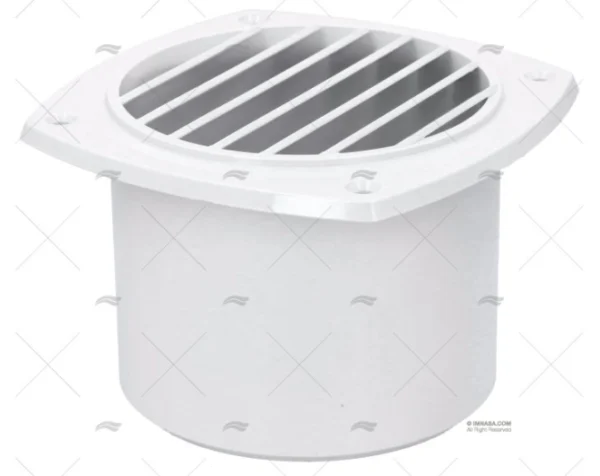 REJILLA BLANCO 125 x 125mm Ø100 mm