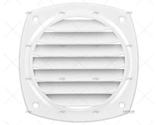 REJILLA BLANCO 125 x 125mm Ø100 mm