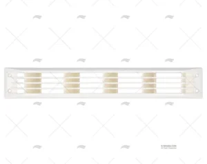 REJILLA CURVADA BLANCA 450mm X 70mm