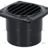 REJILLA NEGRA 76x62MM CON TUBO