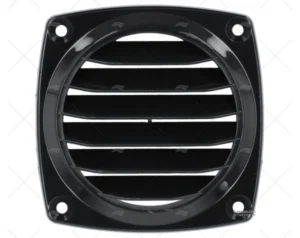 REJILLA NEGRA 76x62MM CON TUBO