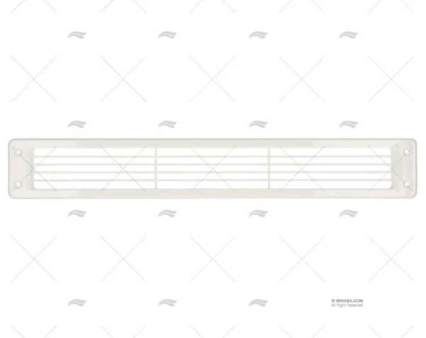 REJILLA PLANA BLANCA 445mm X 68mm