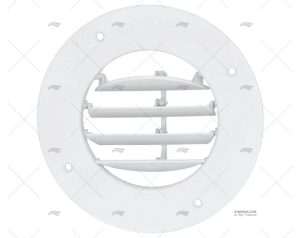 REJILLA PVC BLANCA FLUSH C/TORNILLOS 165