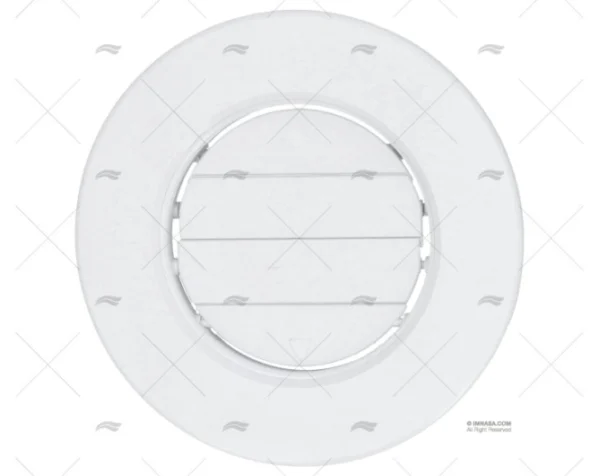 REJILLA PVC BLANCA FLUSH DIAM 165mm