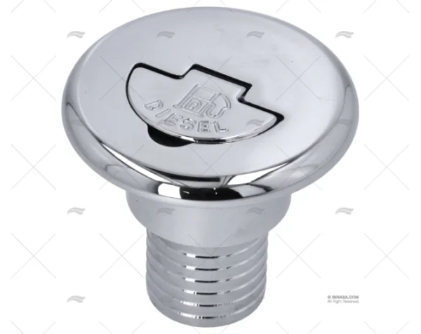 TAPON C/LLAVE LATON CROMADO DIESEL 38mm