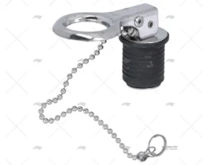 TAPON INOX SS 316 C/CADENA 25mm