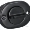 TAPON OVALADO NEGRO 64mm INOX 316 MARINE TOWN