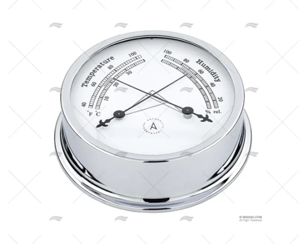 TERMO HIGROMETRO CROMADO 120mm AUTONAUTIC INSTRUMENTAL