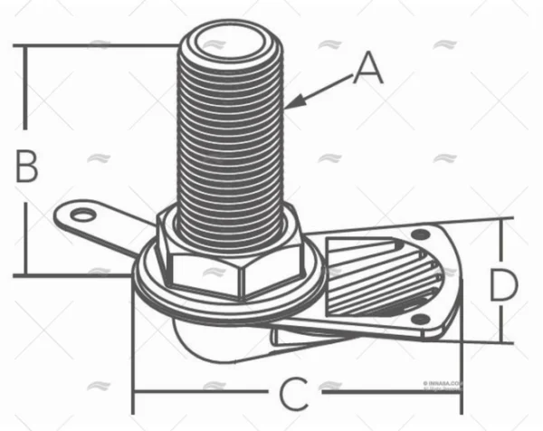 TOMA DE AGUA INOX SS 316 1/2" BSP