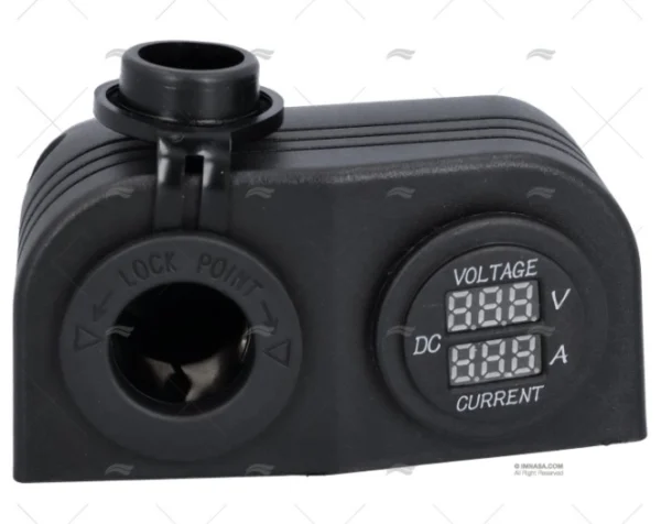 TOMA MECHERO+VOLT. + AMP. SUPERFICIE