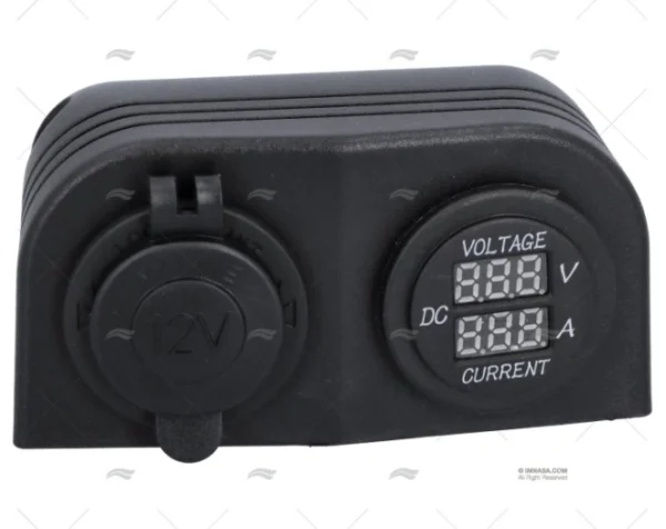 TOMA MECHERO+VOLT. + AMP. SUPERFICIE