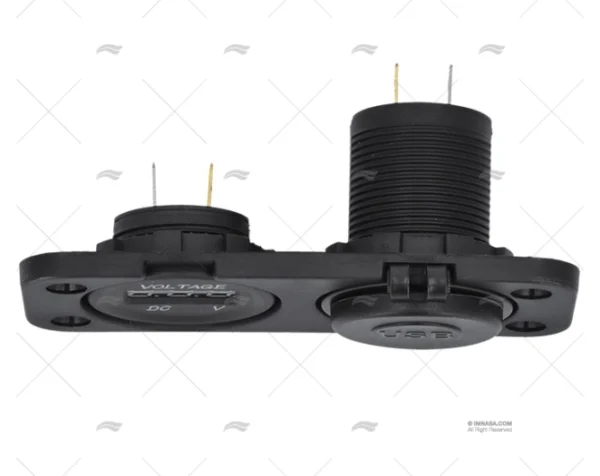 TOMA USB TIPO A/C CON VOLTIMETRO