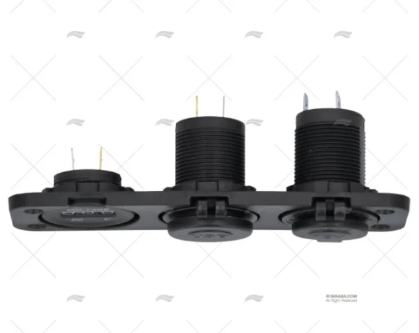 TOMA USB TIPO A/C CON VOLTIMETRO Y MECHE