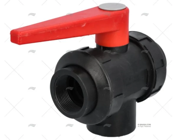 VALVULA 3 VIAS DOBLE UNION BSP PPG 1"1 RANDEX IBERICA