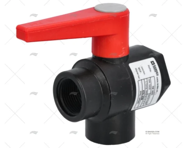 VALVULA DE BOLA 3 VIAS VERTICAL PPG 1" RANDEX IBERICA