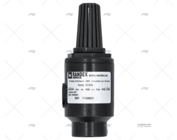 VALVULA DE RETENCION C/FILTRO BSP PPG 3 RANDEX IBERICA