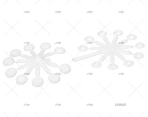 ARANDELA+TAPON TORNILLO 14 CONIC/PACK100