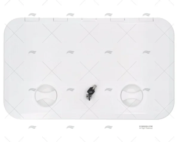 TAPA 360x600mm BLANCA C/LLAVE