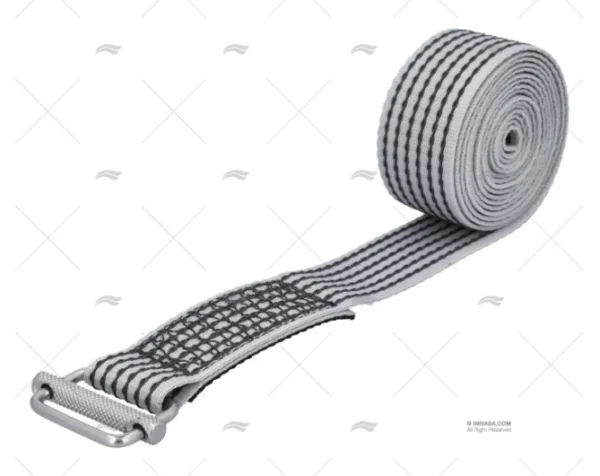 CINCHA 40mm 2,5MT GRIS-N HEBILLA GRIP