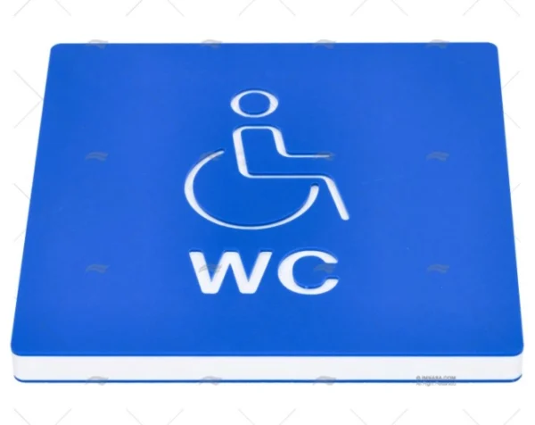 SEÑAL DE WC PARA DISCAPACITADOS IMNASA