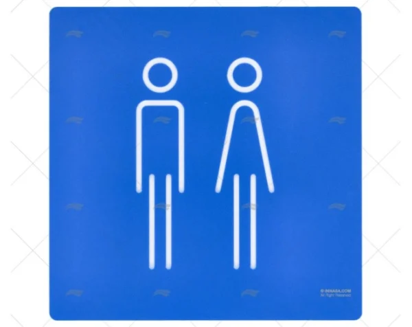 SEÑAL DE WC PARA HOMBRES Y MUJERES IMNASA